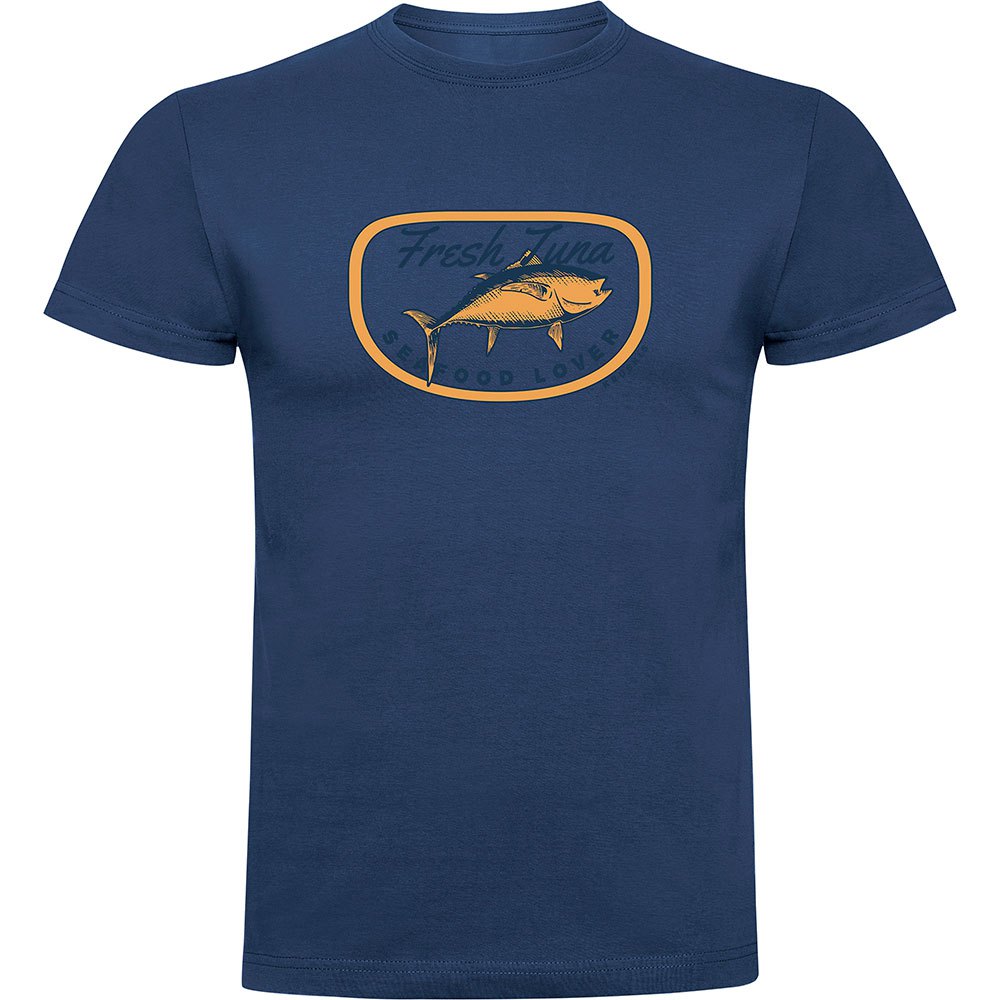 Kruskis Fresh Tuna Short Sleeve T-shirt Blau 2XL Mann von Kruskis