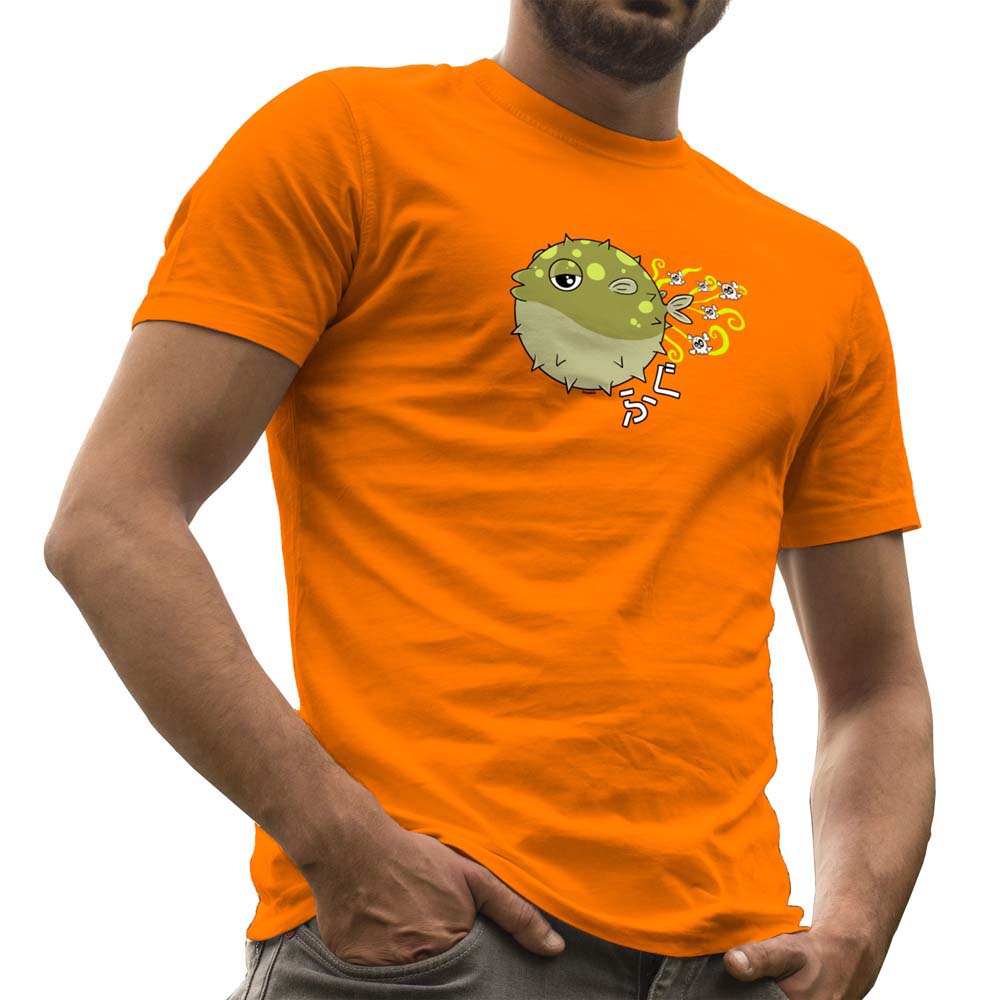 Kruskis Fugu Short Sleeve T-shirt Orange S Mann von Kruskis