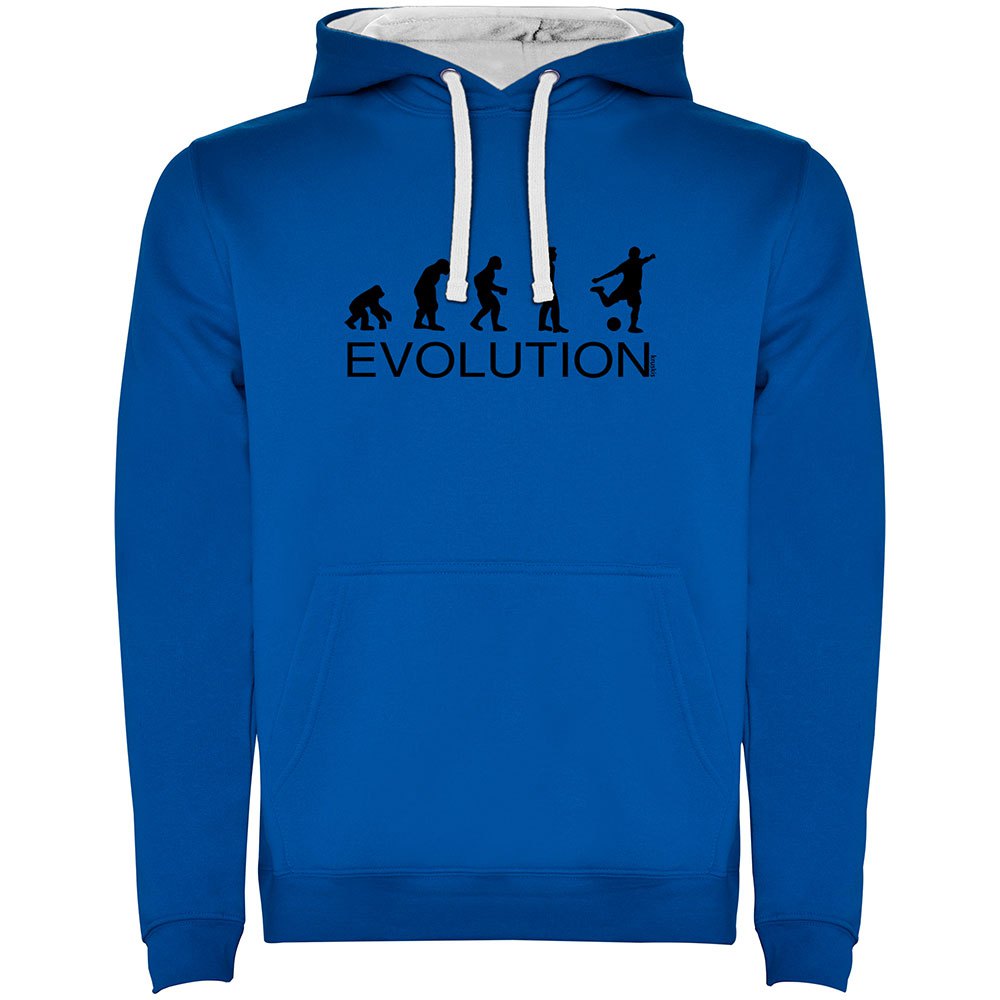 Kruskis Futbol Evolution Goal Two-colour Hoodie Blau S Mann von Kruskis