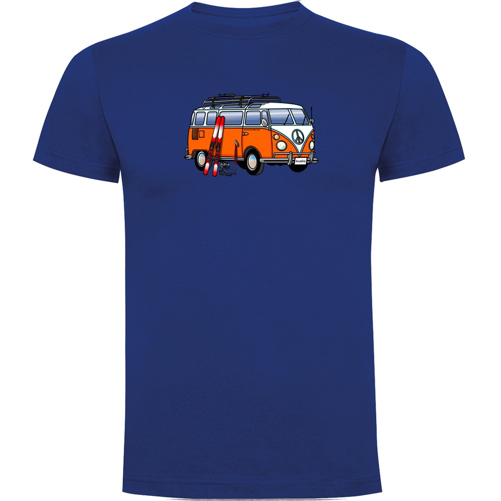 Kruskis Hippie Van Ski Short Sleeve T-shirt Blau 2XL Mann von Kruskis