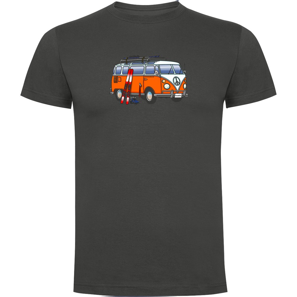 Kruskis Hippie Van Ski Short Sleeve T-shirt Grau 2XL Mann von Kruskis