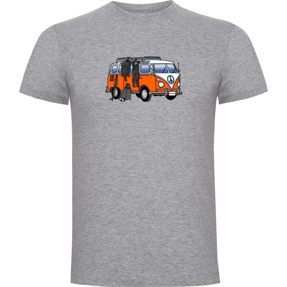 Kruskis Hippie Van Spearfish Short Sleeve T-shirt Grau XL Mann von Kruskis