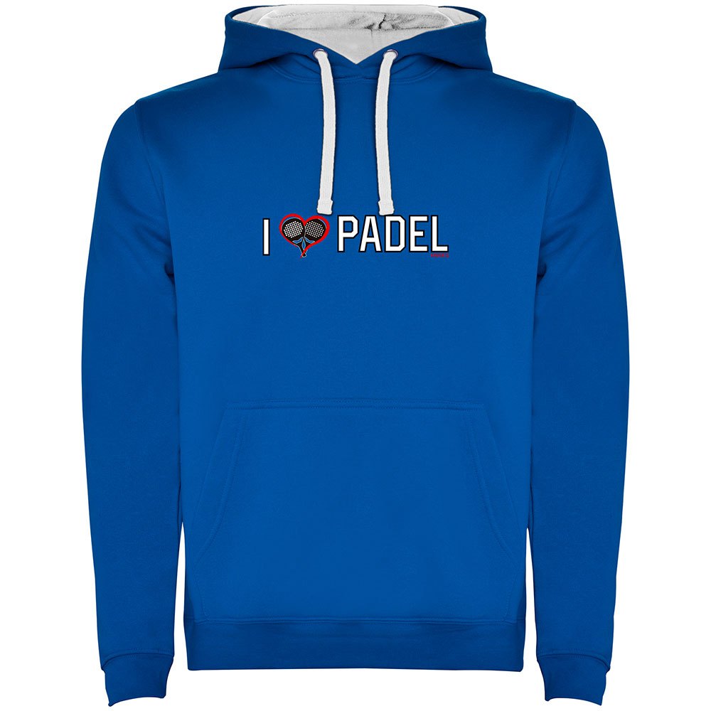 Kruskis I Love Padel Bicolor Hoodie Blau M Mann von Kruskis