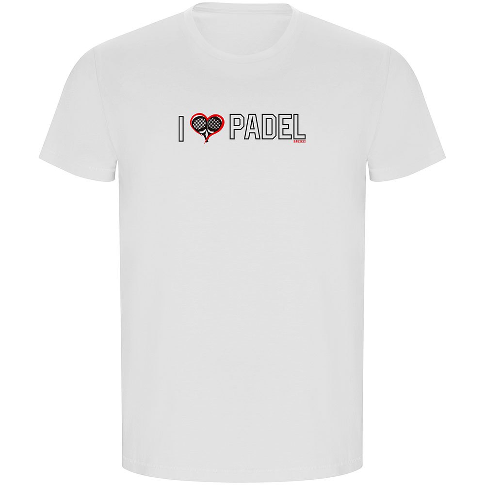 Kruskis I Love Padel Eco Short Sleeve T-shirt Weiß L Mann von Kruskis