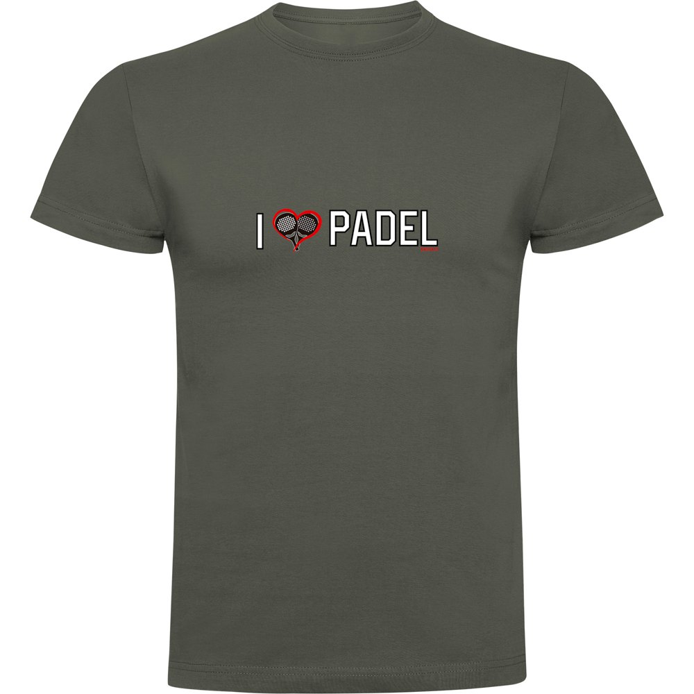 Kruskis I Love Padel Short Sleeve T-shirt Grau 2XL Mann von Kruskis