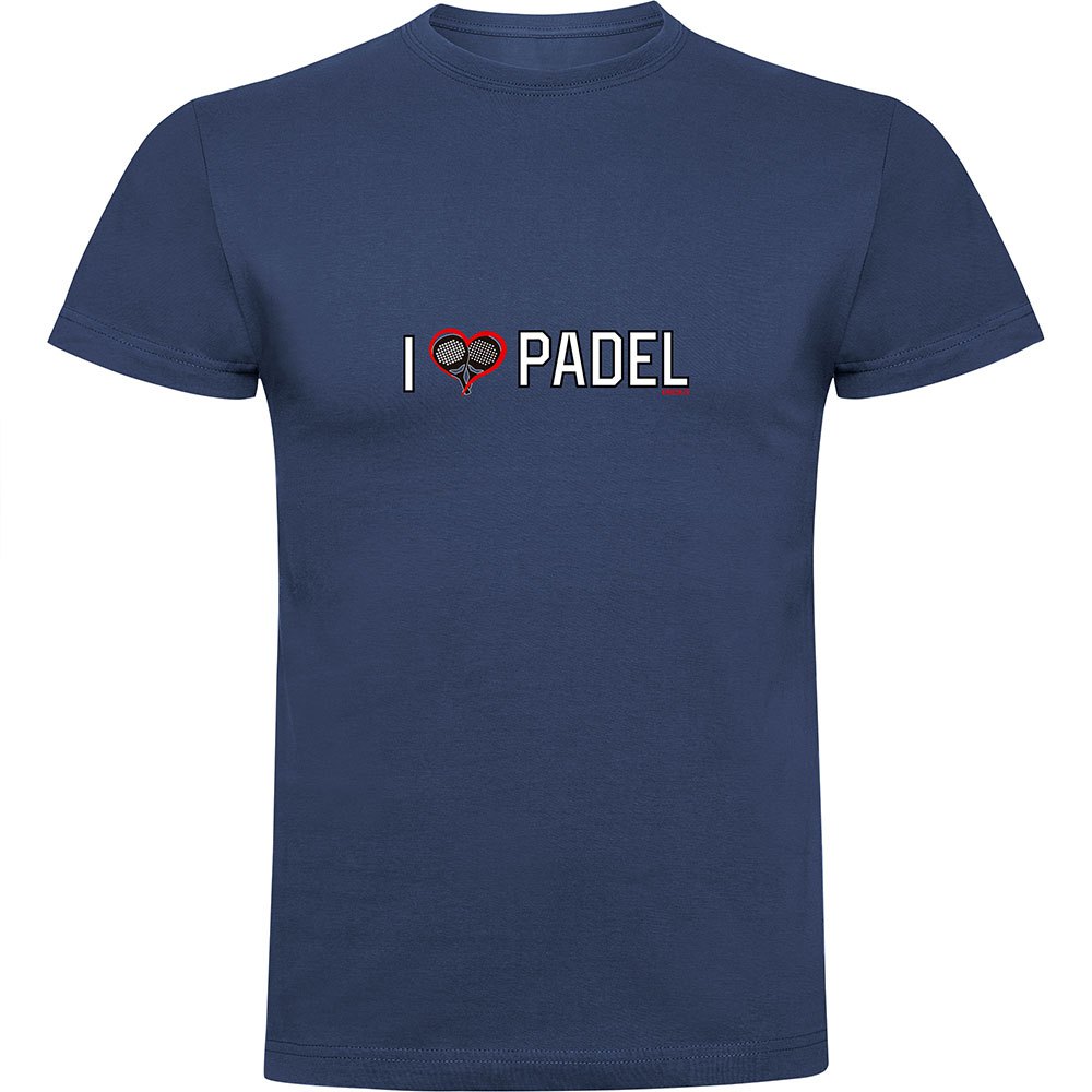 Kruskis I Love Padel Short Sleeve T-shirt Blau 2XL Mann von Kruskis