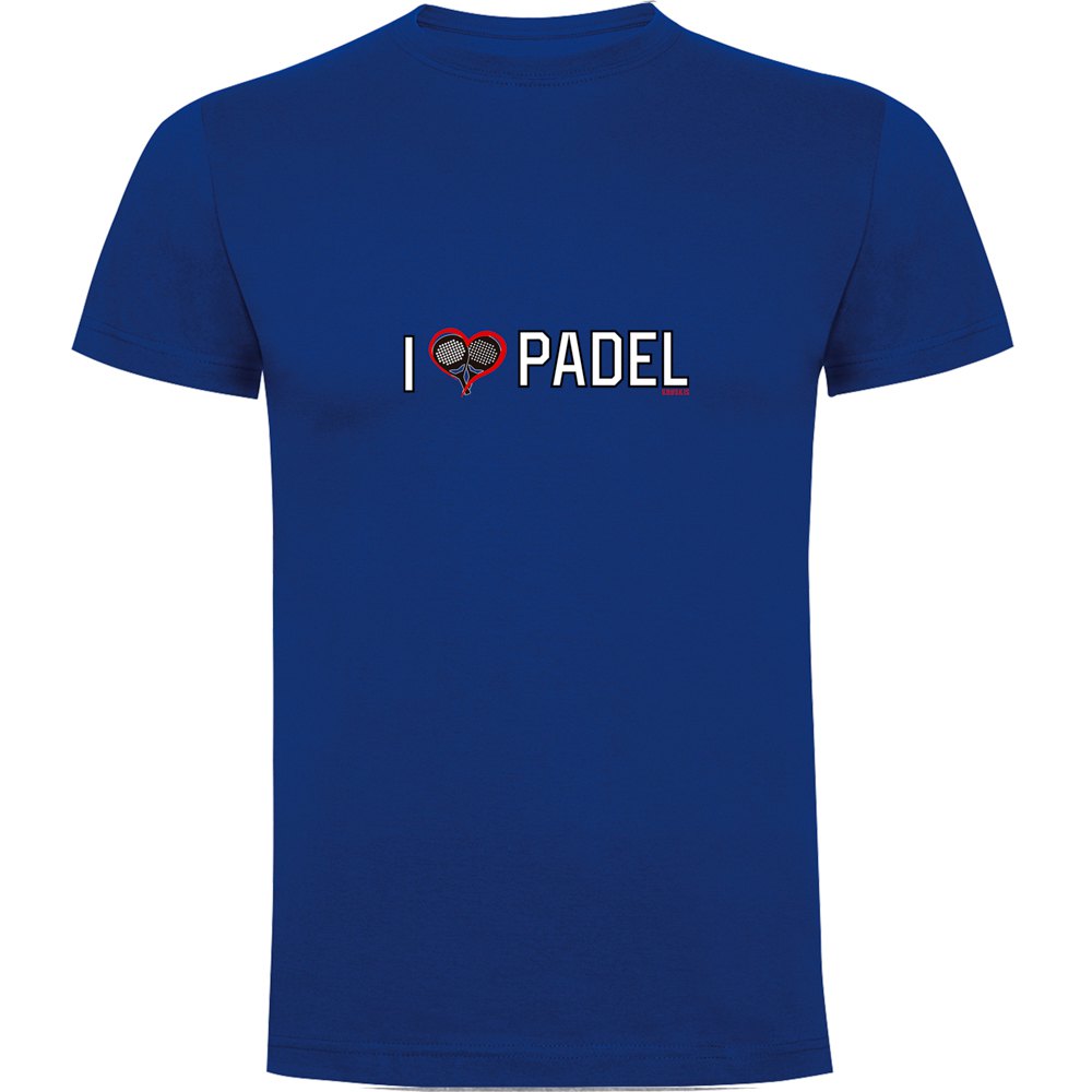 Kruskis I Love Padel Short Sleeve T-shirt Blau 3XL Mann von Kruskis