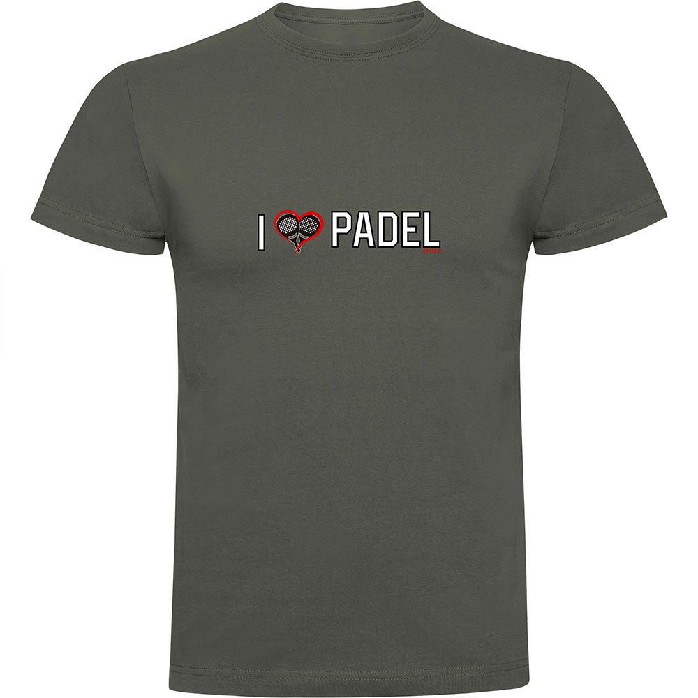 Kruskis I Love Padel Short Sleeve T-shirt Grau L Mann von Kruskis