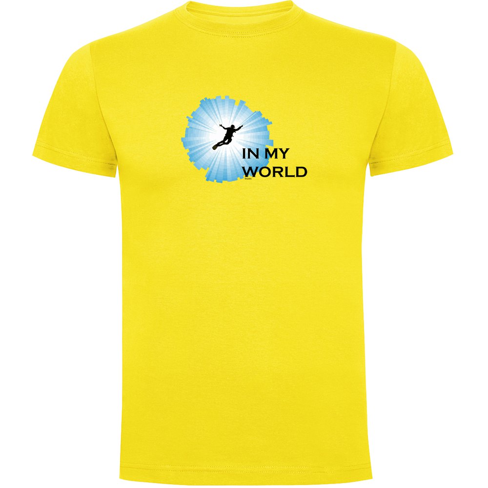 Kruskis In My World Short Sleeve T-shirt Gelb XL Mann von Kruskis