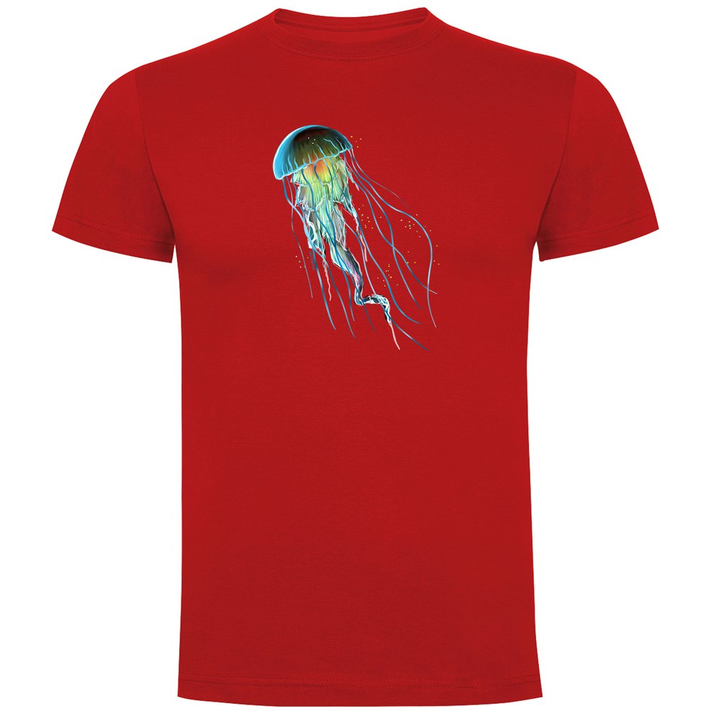 Kruskis Jellyfish Short Sleeve T-shirt Rot 3XL Mann von Kruskis