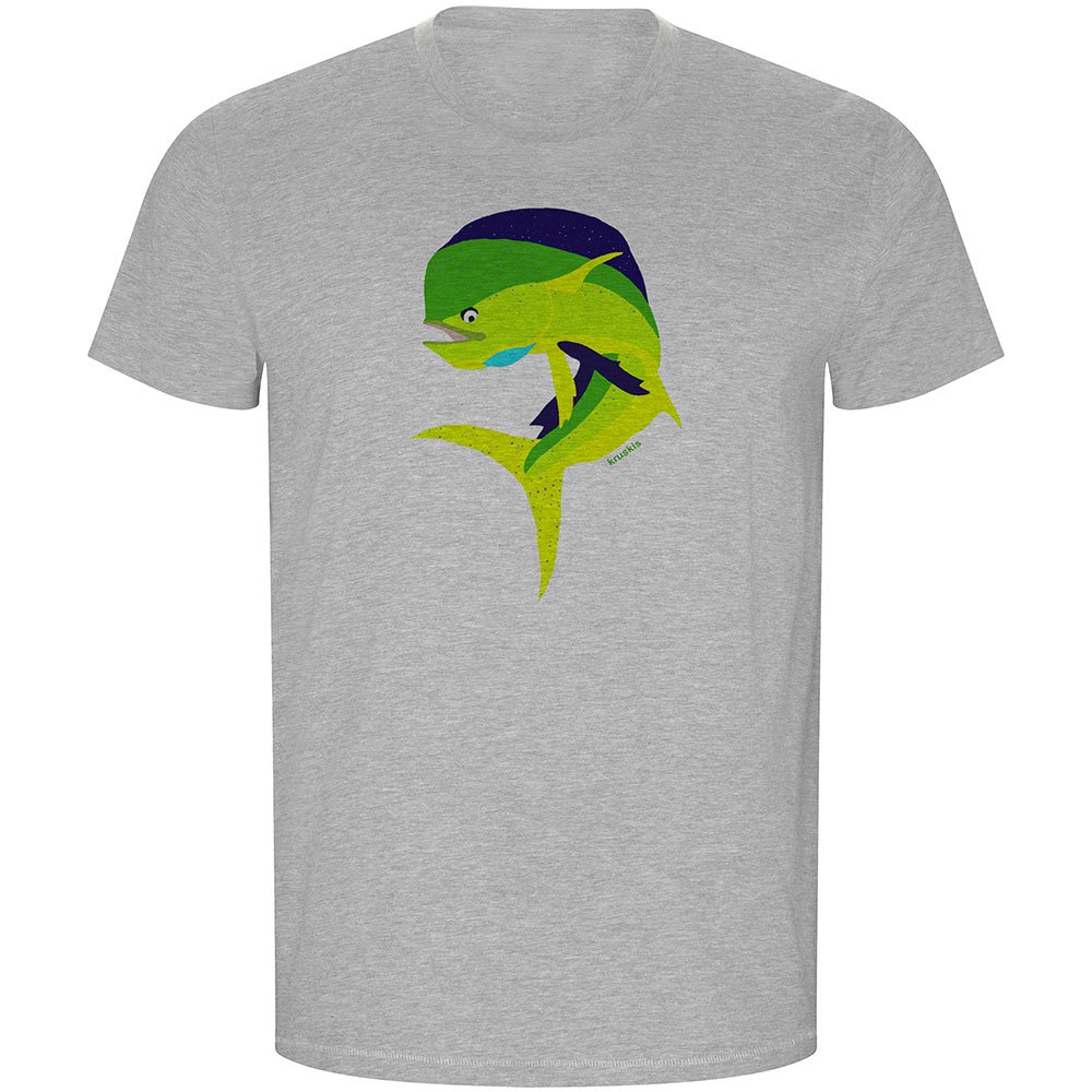 Kruskis Jumping Dorado Eco Short Sleeve T-shirt Grau S Mann von Kruskis