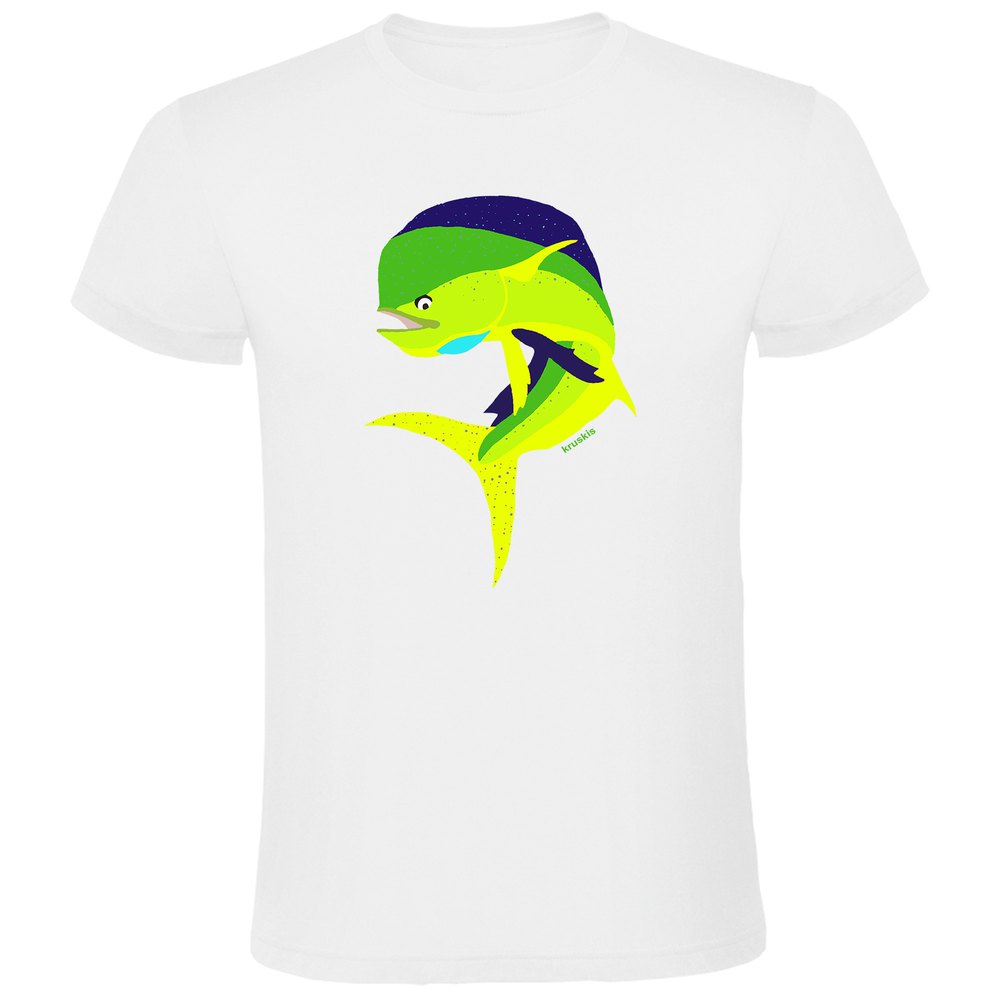 Kruskis Jumping Dorado Short Sleeve T-shirt Weiß 2XL Mann von Kruskis