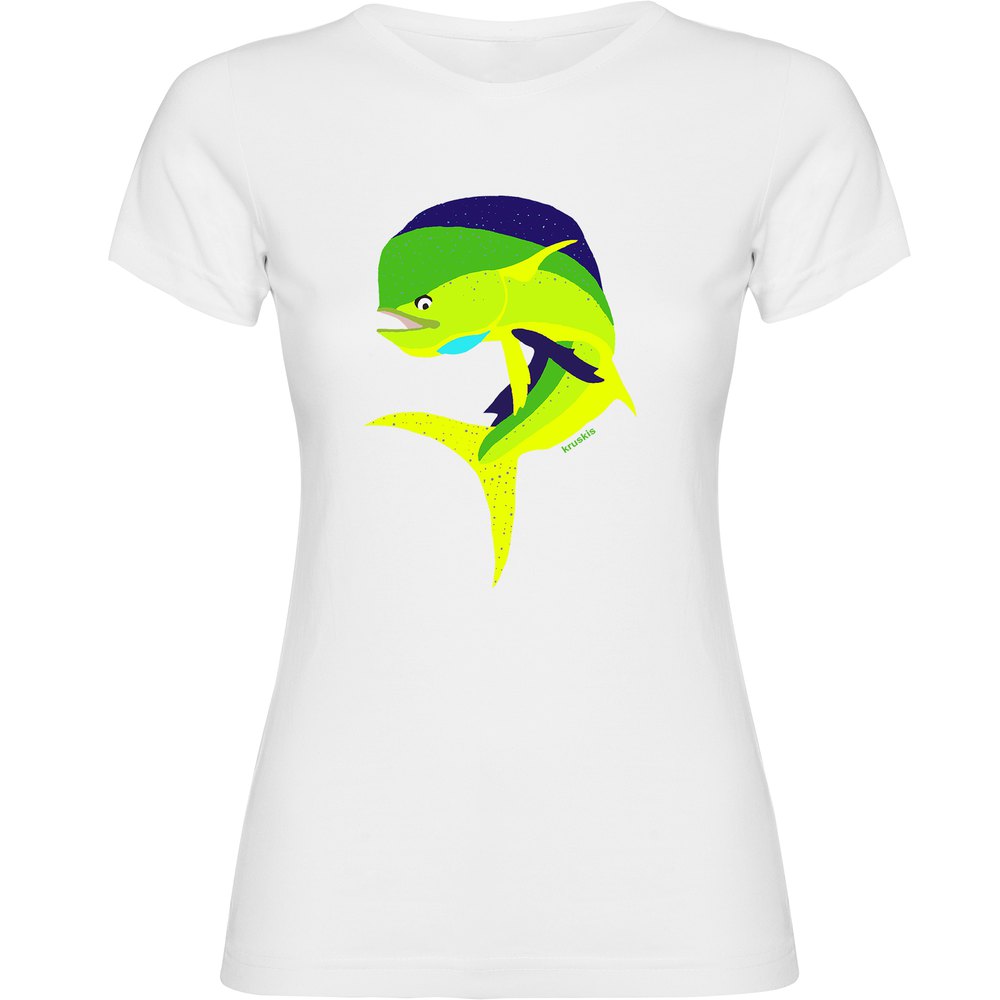 Kruskis Jumping Dorado Short Sleeve T-shirt Weiß XL Frau von Kruskis