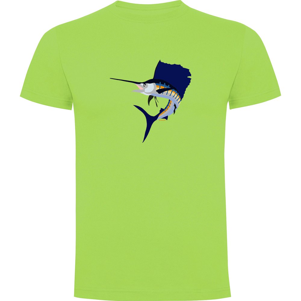 Kruskis Jumping Sailfish Short Sleeve T-shirt Grün 3XL Mann von Kruskis
