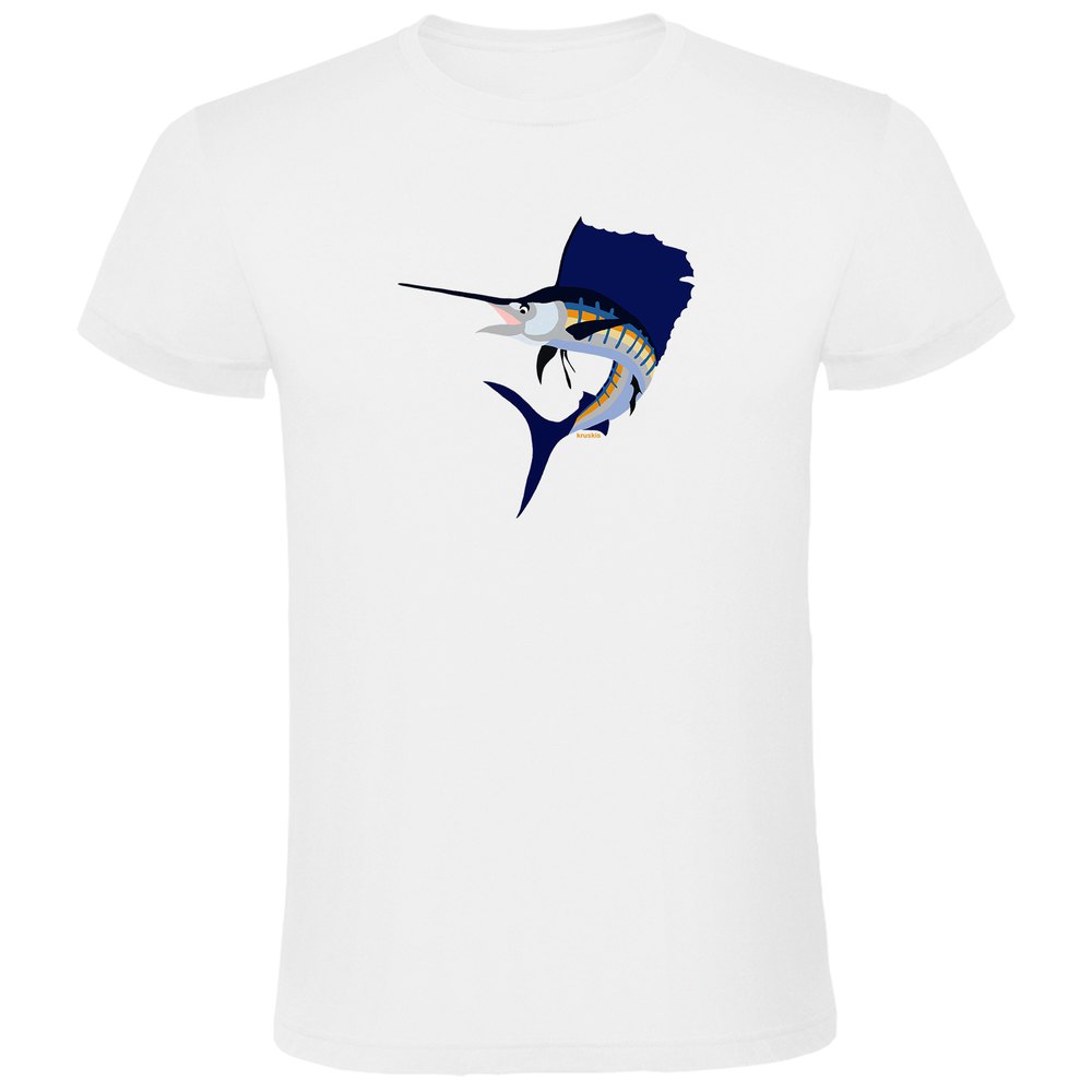 Kruskis Jumping Sailfish Short Sleeve T-shirt Weiß 3XL Mann von Kruskis