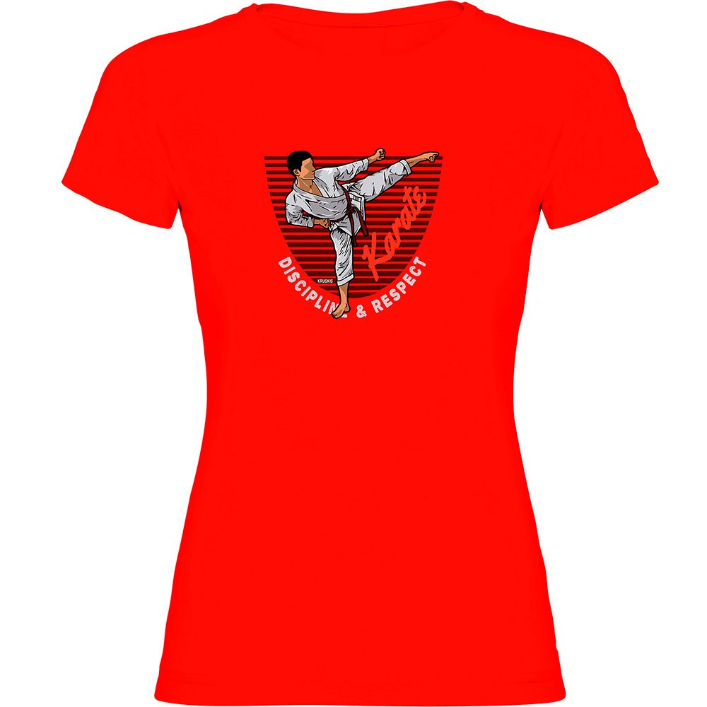 Kruskis Karate Short Sleeve T-shirt Rot 2XL Frau von Kruskis