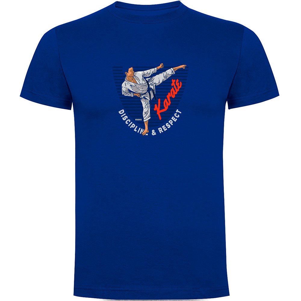 Kruskis Karate Short Sleeve T-shirt Blau S Mann von Kruskis