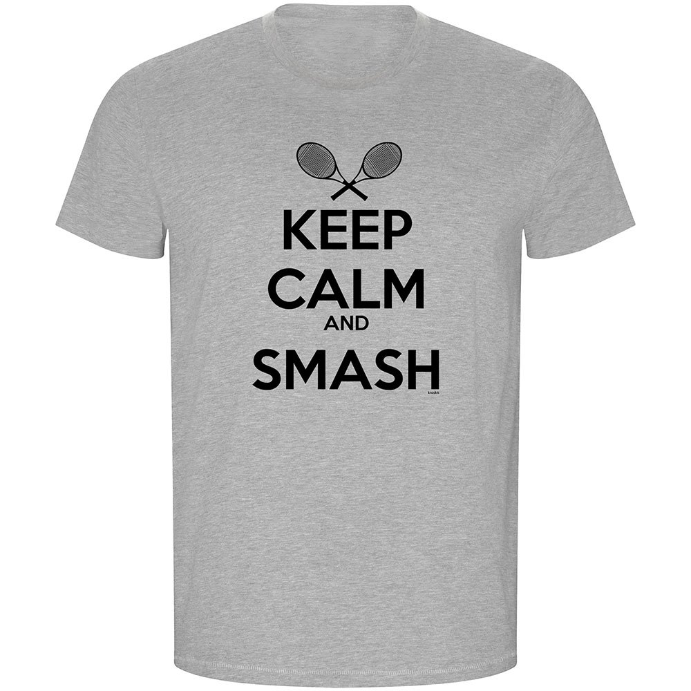 Kruskis Keep Calm And Smash Eco Short Sleeve T-shirt Grau 2XL Mann von Kruskis