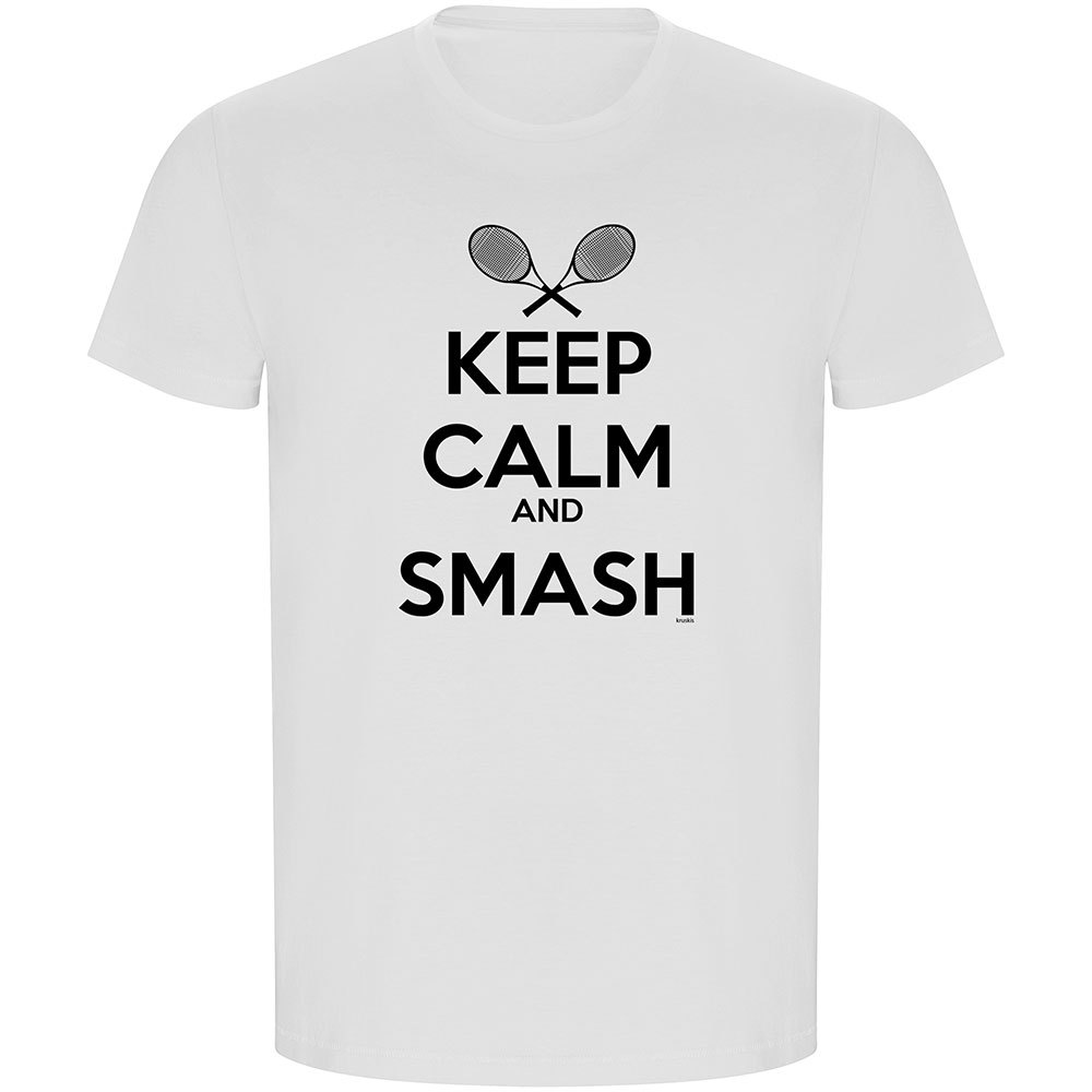 Kruskis Keep Calm And Smash Eco Short Sleeve T-shirt Weiß 3XL Mann von Kruskis