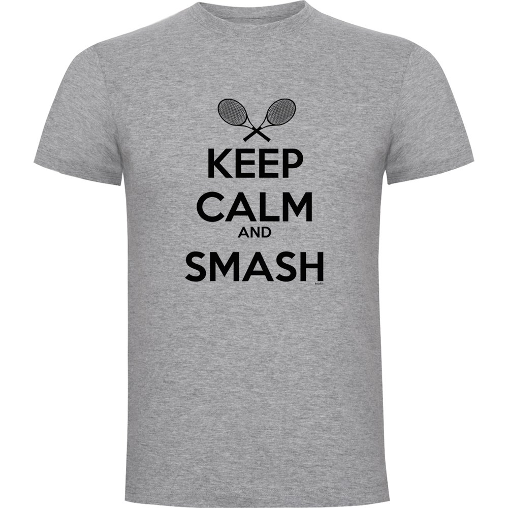 Kruskis Keep Calm And Smash Short Sleeve T-shirt Grau 3XL Mann von Kruskis