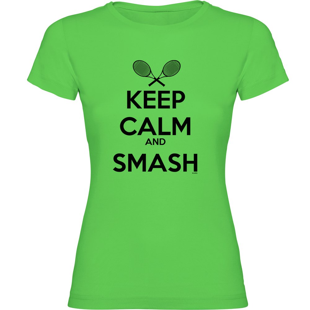 Kruskis Keep Calm And Smash Short Sleeve T-shirt Grün 2XL Frau von Kruskis