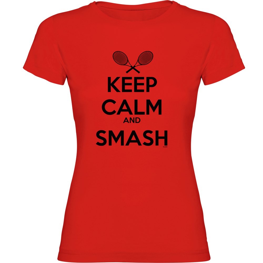 Kruskis Keep Calm And Smash Short Sleeve T-shirt Rot 2XL Frau von Kruskis