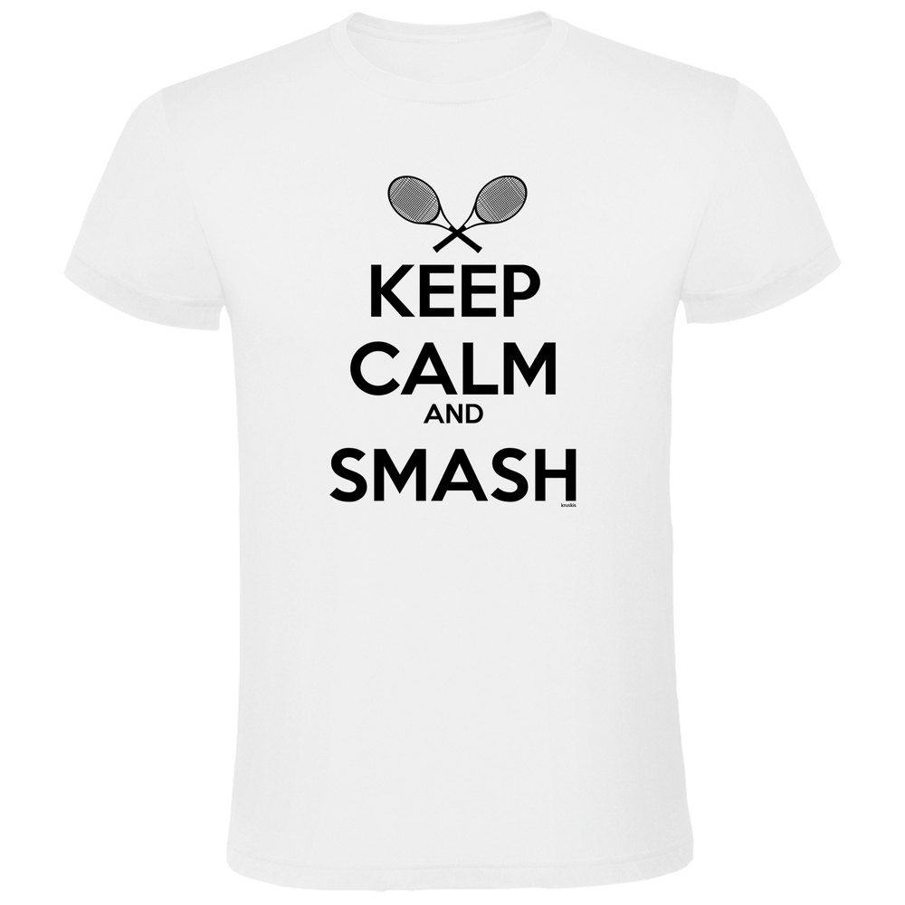 Kruskis Keep Calm And Smash Short Sleeve T-shirt Weiß M Mann von Kruskis