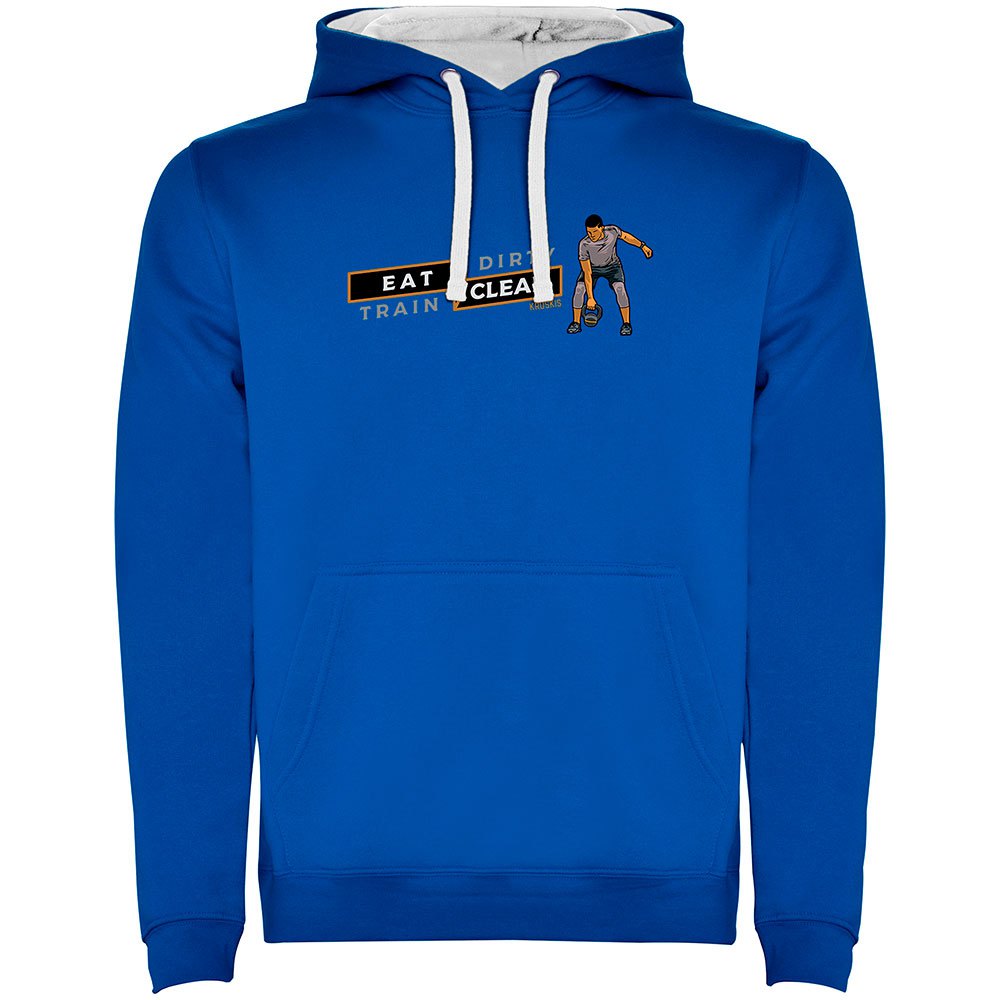 Kruskis Kettleball Bicolor Hoodie Blau 3XL Mann von Kruskis