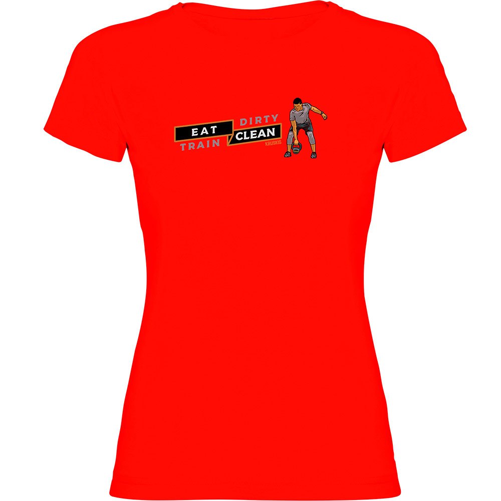 Kruskis Kettleball Short Sleeve T-shirt Rot M Frau von Kruskis