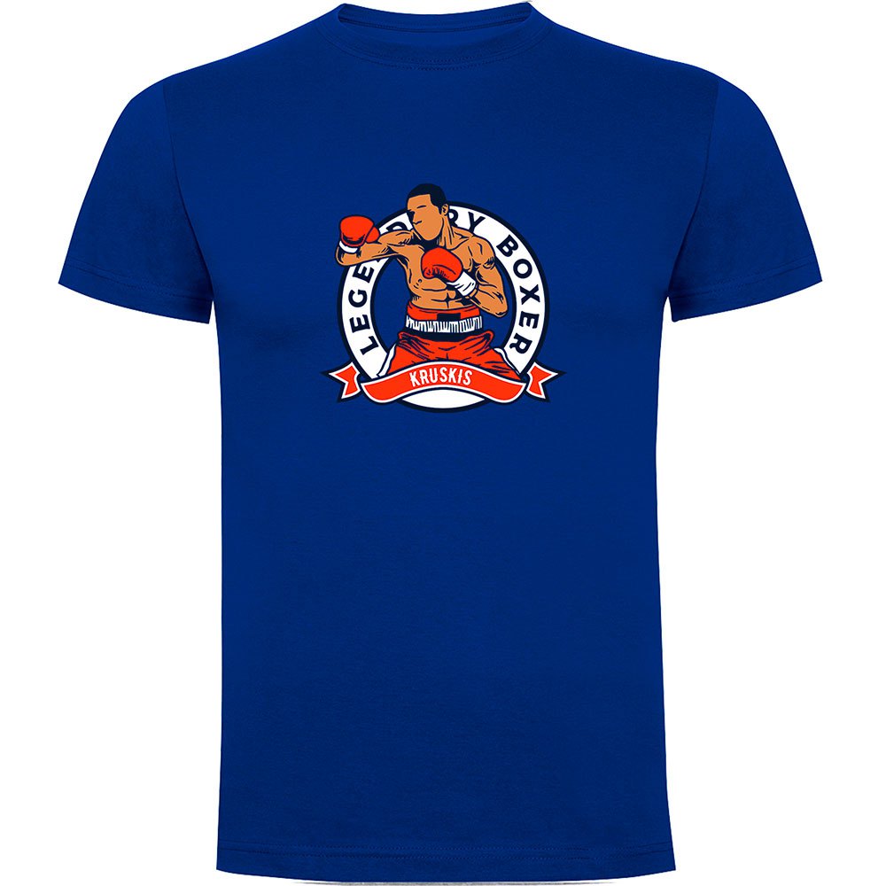 Kruskis Legendary Boxer Short Sleeve T-shirt Blau XL Mann von Kruskis