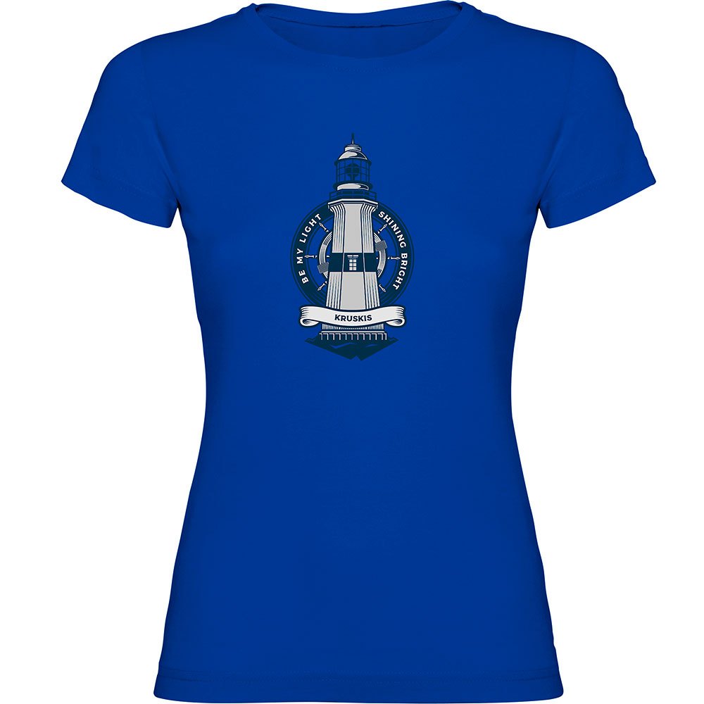 Kruskis Lighthouse Short Sleeve T-shirt Blau L Frau von Kruskis