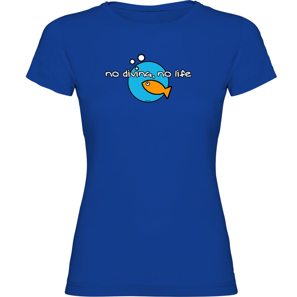 Kruskis No Diving No Life Short Sleeve T-shirt Blau 2XL Mann von Kruskis
