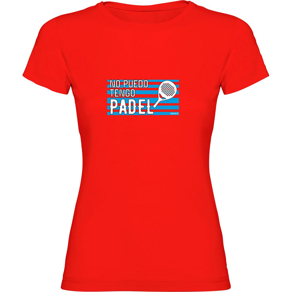 Kruskis No Puedo Tengo Padel Short Sleeve T-shirt Rot XL Frau von Kruskis