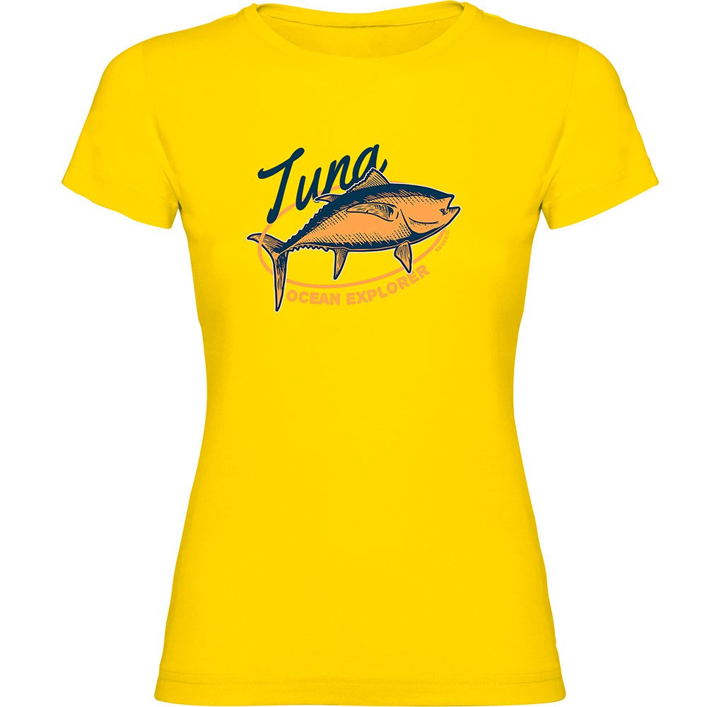 Kruskis Ocean Explorer Short Sleeve T-shirt Gelb S Frau von Kruskis
