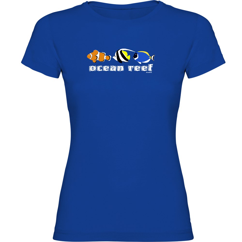 Kruskis Ocean Reef Short Sleeve T-shirt Blau XL Mann von Kruskis