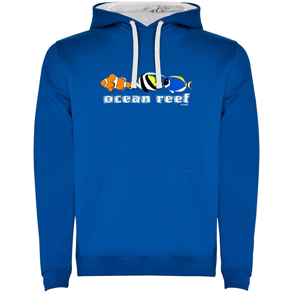 Kruskis Ocean Reef Two-colour Hoodie Blau S Mann von Kruskis