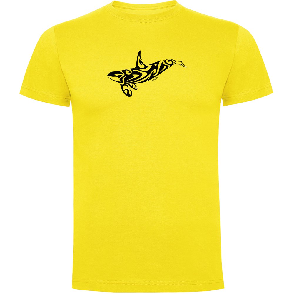 Kruskis Orca Tribal Short Sleeve T-shirt Gelb L Mann von Kruskis