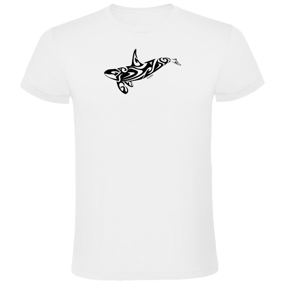Kruskis Orca Tribal Short Sleeve T-shirt Weiß XL Mann von Kruskis