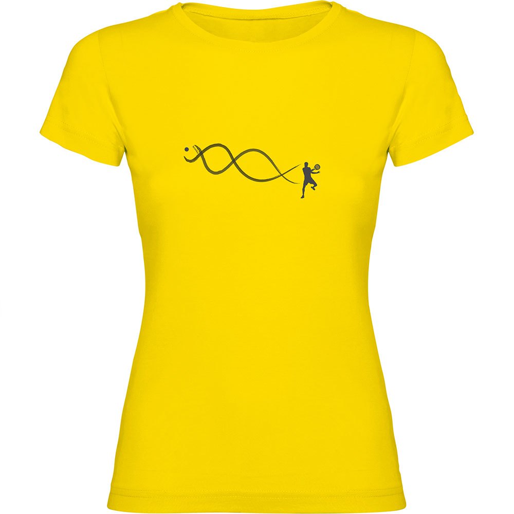 Kruskis Padel Dna Short Sleeve T-shirt Gelb 2XL Frau von Kruskis
