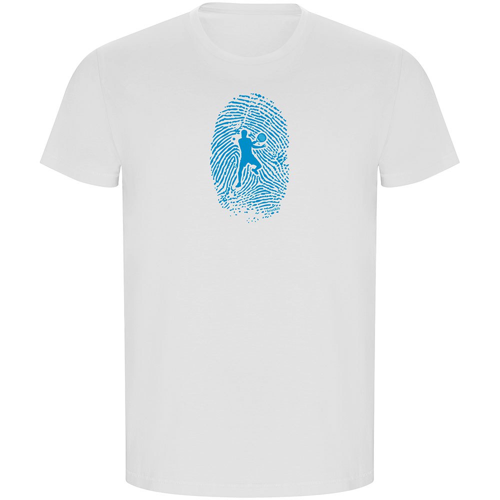 Kruskis Padel Fingerprint Eco Short Sleeve T-shirt Weiß 2XL Mann von Kruskis