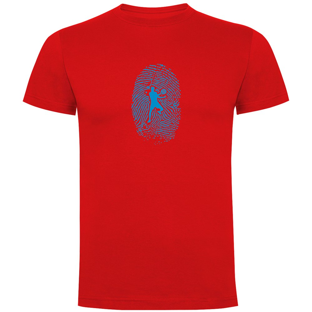 Kruskis Padel Fingerprint Short Sleeve T-shirt Rot 3XL Mann von Kruskis