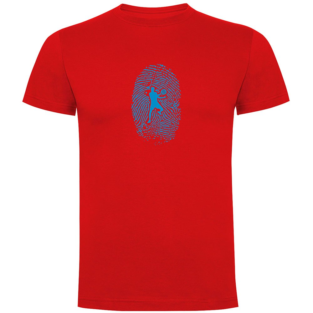 Kruskis Padel Fingerprint Short Sleeve T-shirt Rot L Mann von Kruskis