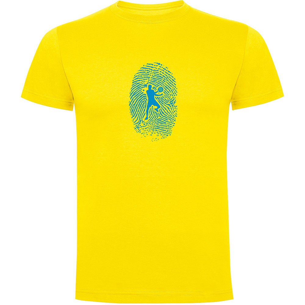 Kruskis Padel Fingerprint Short Sleeve T-shirt Gelb L Mann von Kruskis