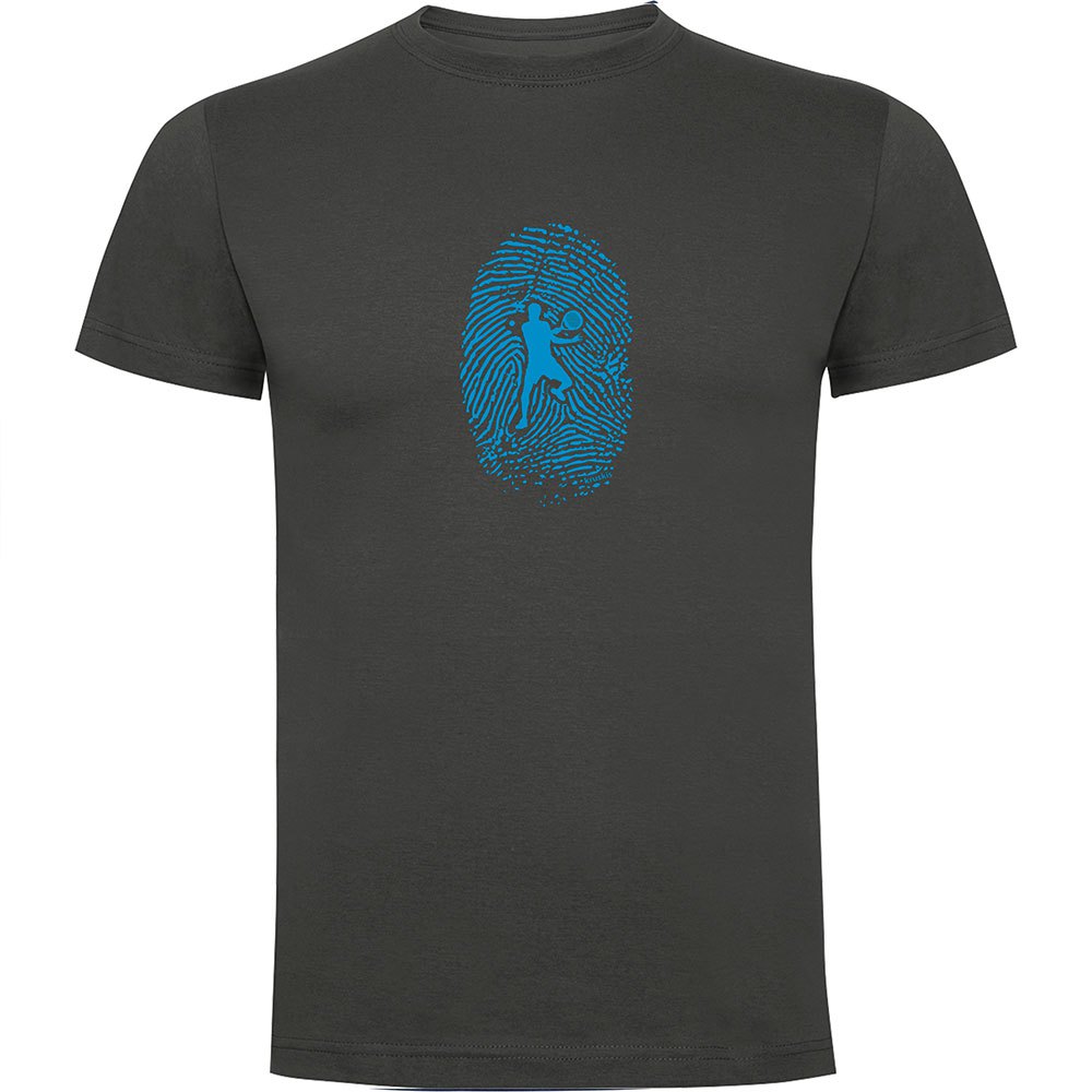 Kruskis Padel Fingerprint Short Sleeve T-shirt Grau S Mann von Kruskis