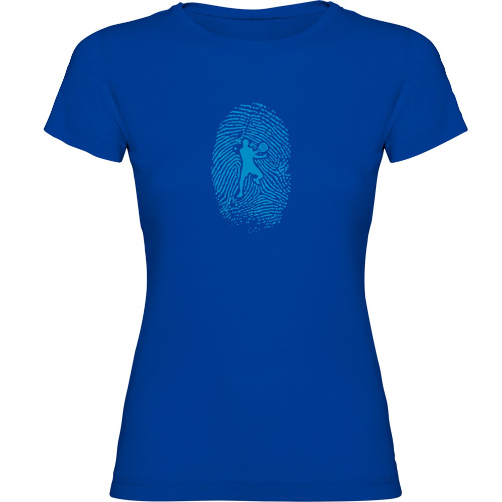 Kruskis Padel Fingerprint Short Sleeve T-shirt Blau XL Frau von Kruskis