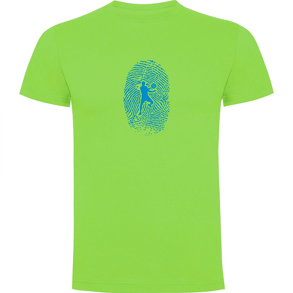Kruskis Padel Fingerprint Short Sleeve T-shirt Grün XL Mann von Kruskis