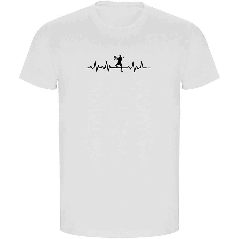 Kruskis Padel Heartbeat Eco Short Sleeve T-shirt Weiß 2XL Mann von Kruskis