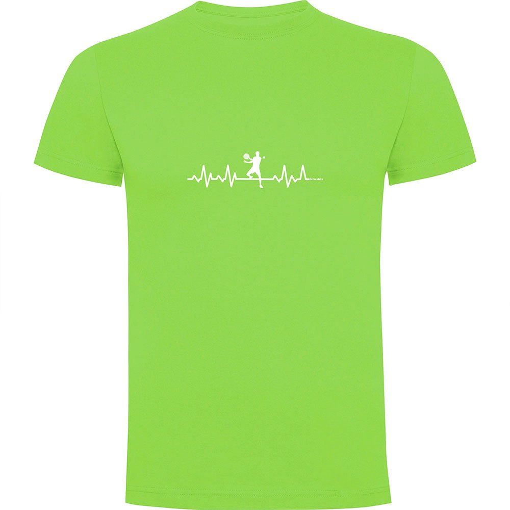Kruskis Padel Heartbeat Short Sleeve T-shirt Grün 2XL Mann von Kruskis