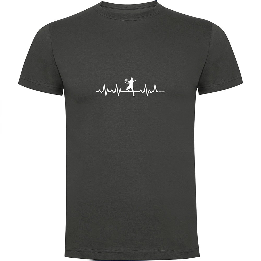 Kruskis Padel Heartbeat Short Sleeve T-shirt Schwarz 3XL Mann von Kruskis