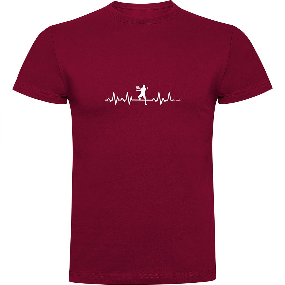 Kruskis Padel Heartbeat Short Sleeve T-shirt Rot L Mann von Kruskis